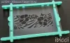 ibicci Hibiscus Flower Strip Cookie stencil